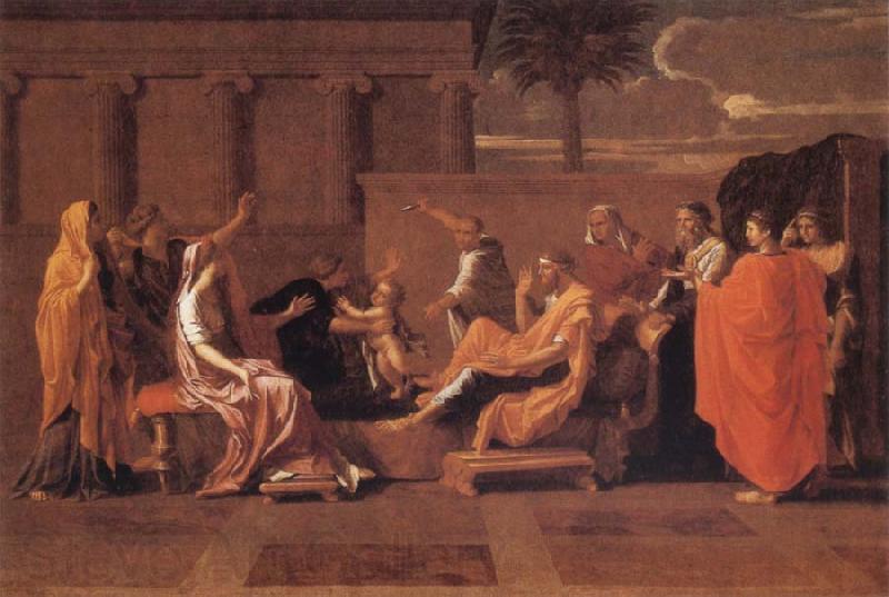 Nicolas Poussin Moses Trampling on the Pharaoh's Crown Germany oil painting art